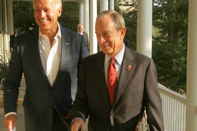Biden and Bloomberg in 2010